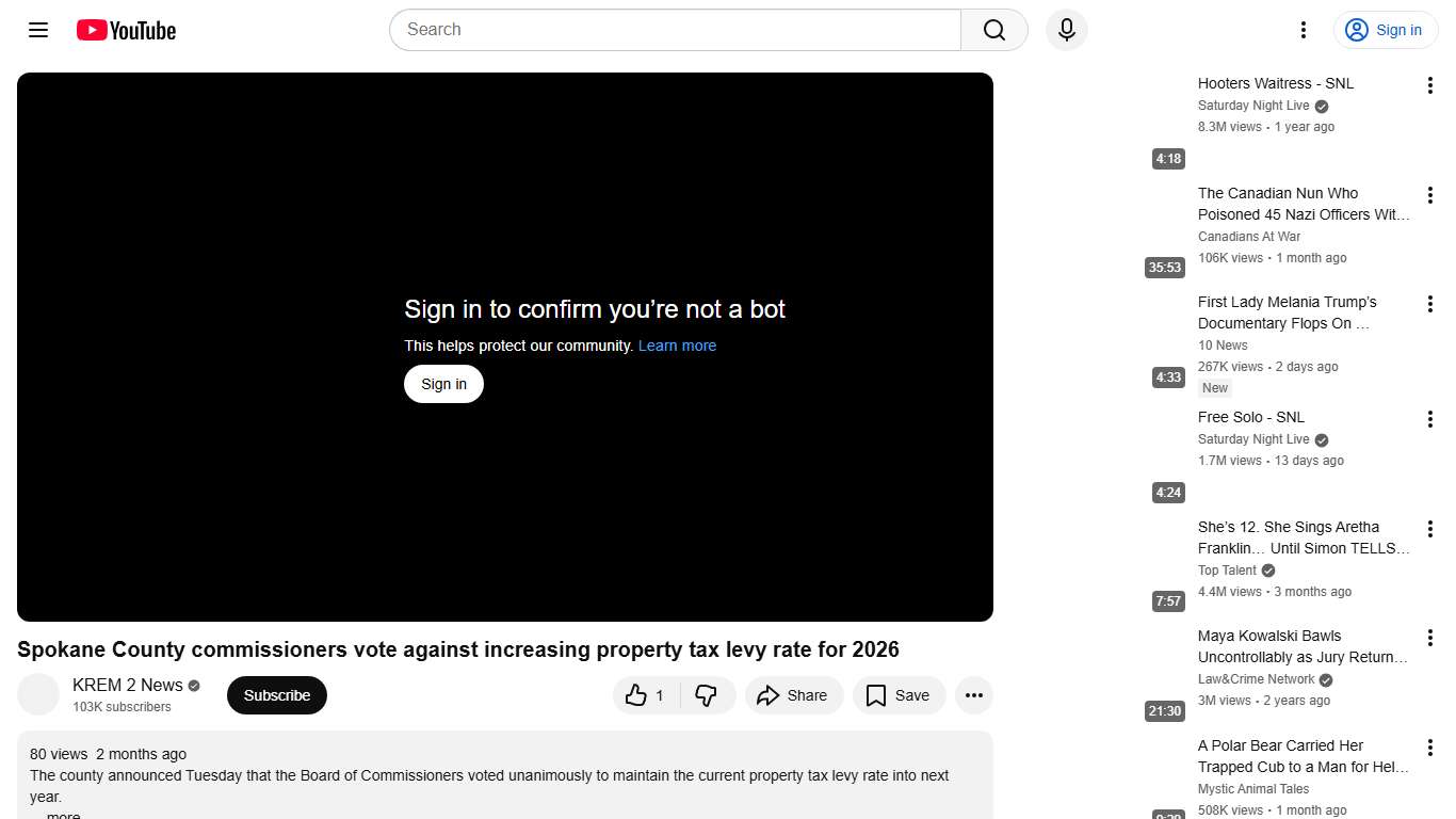 Spokane County commissioners vote against increasing property tax levy rate for 2026 - YouTube
