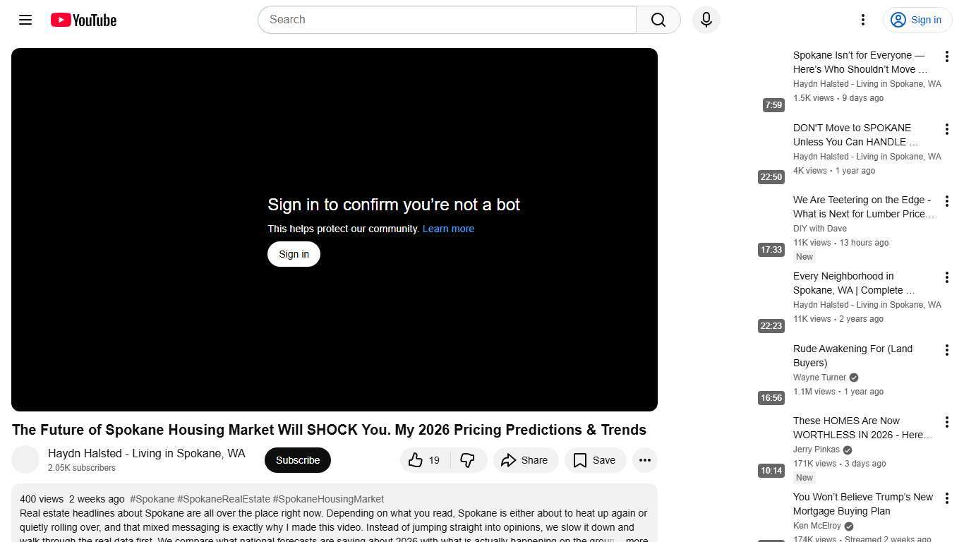 The Future of Spokane Housing Market Will SHOCK You. My 2026 Pricing Predictions & Trends - YouTube